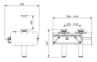 Podnośnik kanałowy z podwójnym siłownikiem GD-2 AC Hydraulic
