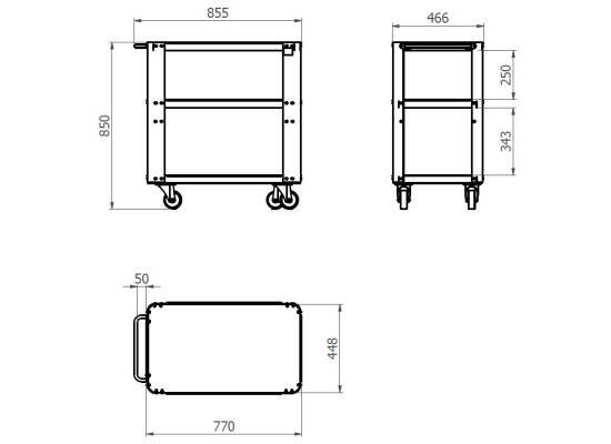 Wózek warsztatowy mobilny