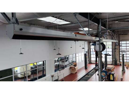 Szynowe odciągi spalin