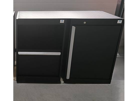 Zestaw szafek warsztatowych z modułem separatora odpadów 120 cm