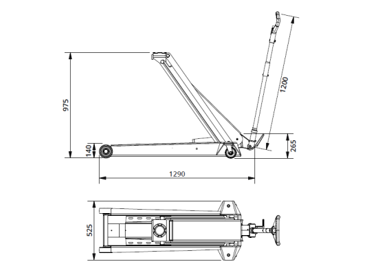 Podnośnik samochodowy typu żaba 5 t DK50HLQ AC Hydraulic