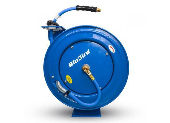Bęben z wężem sprężonego powietrza 15m / 8mm BluBird